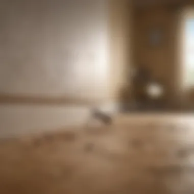 Understanding Ant Behavior An illustration depicting ant trails in a home environment