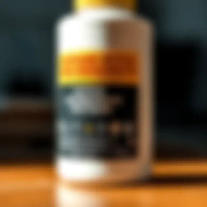 Close-up of a label showing the active ingredients in a pesticide