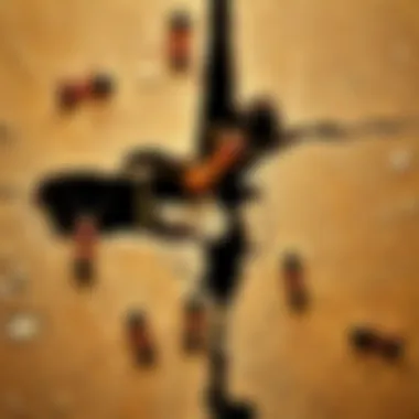 Structural Damage from Ant Infestation Illustration of foundation damage caused by ants