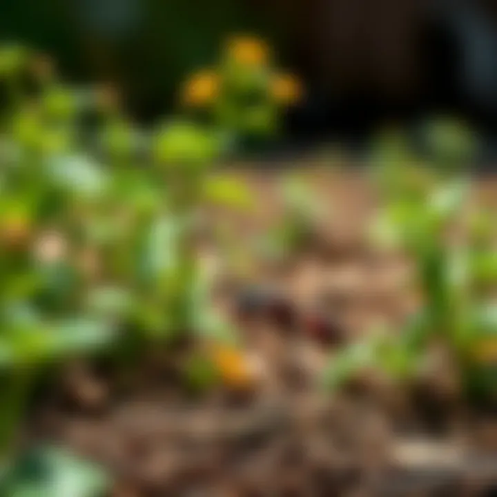 Sustainable Ant Control Options Eco-friendly ant spray solutions in a garden