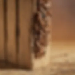 Close-up view of termites damaging wooden structures