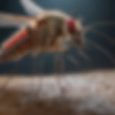 Mosquito Behavior and Atrakta Lure Interaction Illustration of mosquito behavior in response to the Atrakta lure