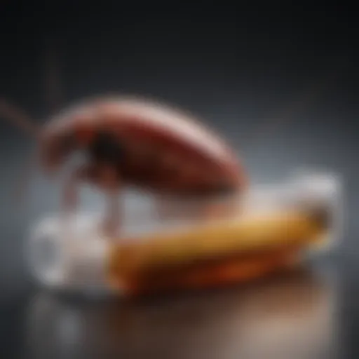 Close-up view of Bayer Cockroach Gel tube showing ingredients