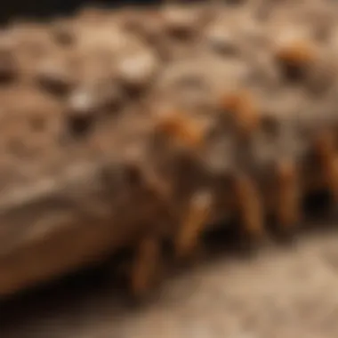 Understanding Termite Behavior Close-up of termites in their natural habitat