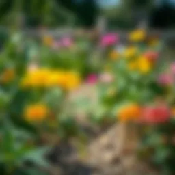 Natural pest deterrents in a garden setting