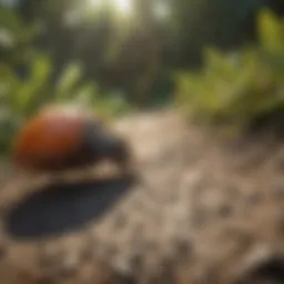 Citra pest control solution in a natural setting