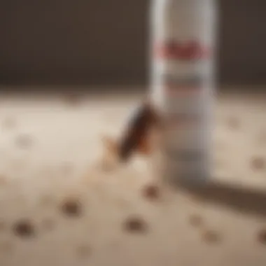 Active Ingredients in Demon Bed Bug Spray Close-up of active ingredients listed on the label