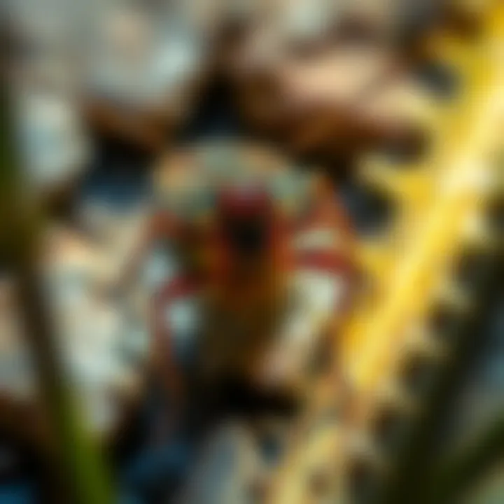 A cockroach in its natural environment highlighting its adaptability