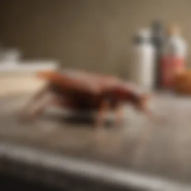 German Cockroach in Domestic Environments German cockroach in a kitchen setting