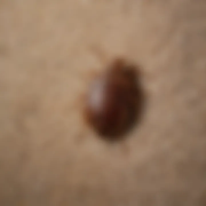 Close-up of a recliner bed bug cover showcasing its fabric texture