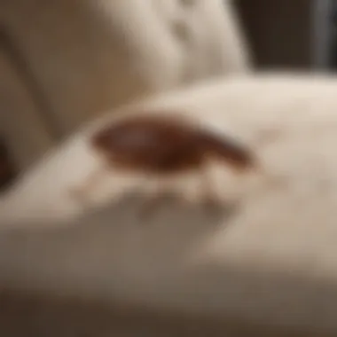 Visual guide showing the installation process of a bed bug cover on a recliner