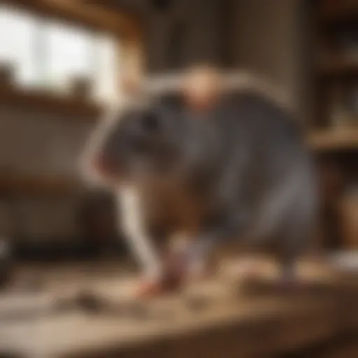 Effective rat trapping techniques demonstrated in a home setting