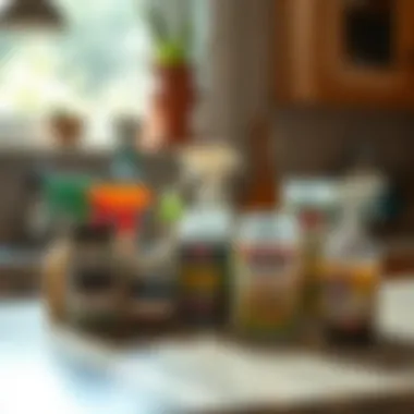 Natural Pest Control Techniques Natural pest control methods displayed on a countertop