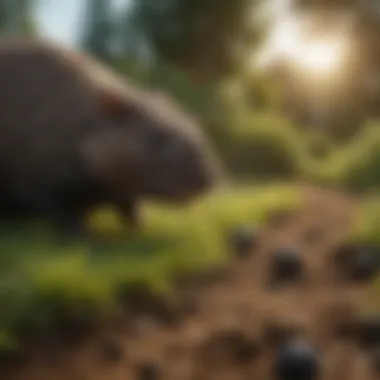 Understanding the Impact of Moles on Your Lawn A lush green lawn with visible molehills