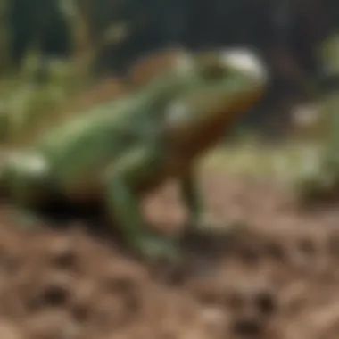 Ecological Impact of Iguana Waste Diagram showing the ecological impact of iguana waste on garden soil