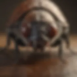 A close-up view of common household pests