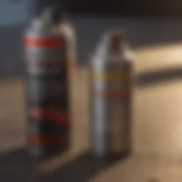 Close-up view of Crossfire aerosol canister