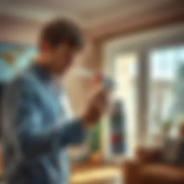 Effective Application Techniques Demonstration of applying Cutter Flea and Tick Spray in a home environment
