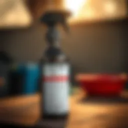 Detailed view of Cutter Flea and Tick Spray bottle showcasing its label and ingredients