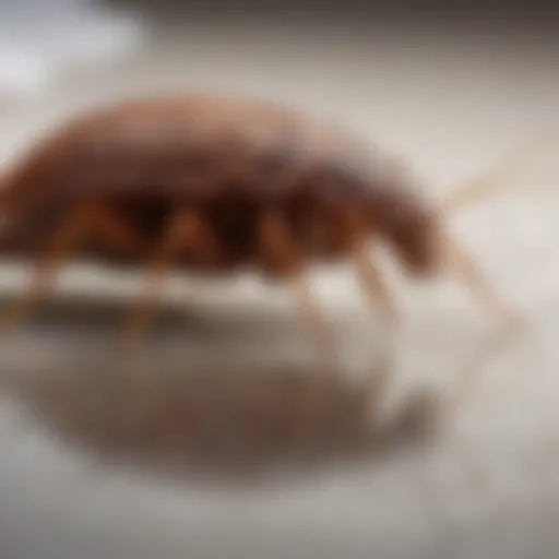 Side by side comparison of bed bugs and fleas