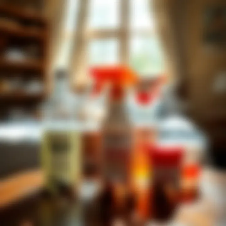 Effective Chemical Treatments for Bed Bugs Chemical solutions for pest management displayed on a table