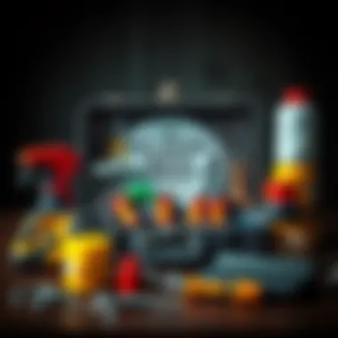 Strategic layout of a pest control toolkit