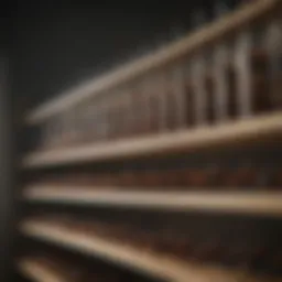 Various types of ant sprays displayed on a shelf