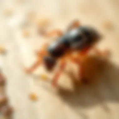 Identifying Household Pests Close-up of a common household pest identified on a surface