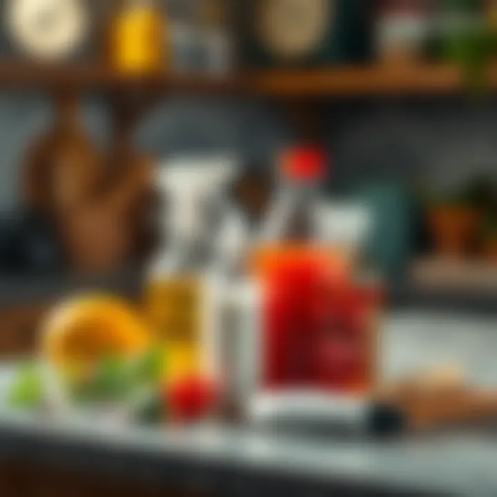 Natural Pest Control Solutions Natural pest control ingredients arranged on a countertop