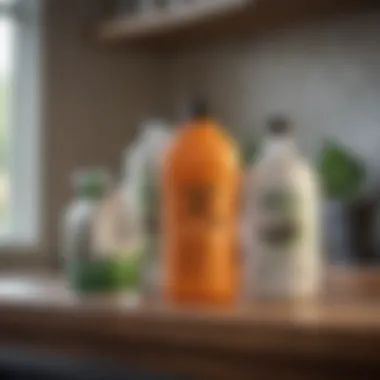 Eco-friendly pest control products displayed on a shelf.