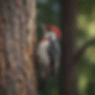 Visual deterrents for woodpeckers like reflective tape