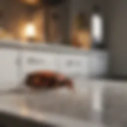 German cockroaches in an urban kitchen environment