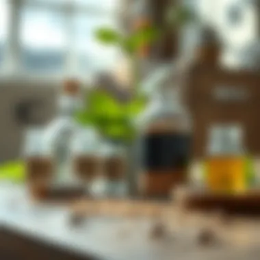 Natural Extermination Methods for Stink Bugs Natural remedies displayed on a table