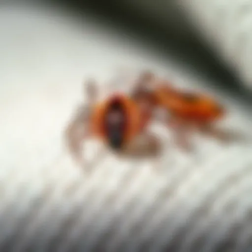 Understanding the Threat of Ticks in Bedding Close-up view of ticks on fabric