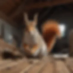 Identifying squirrel entry points in an attic