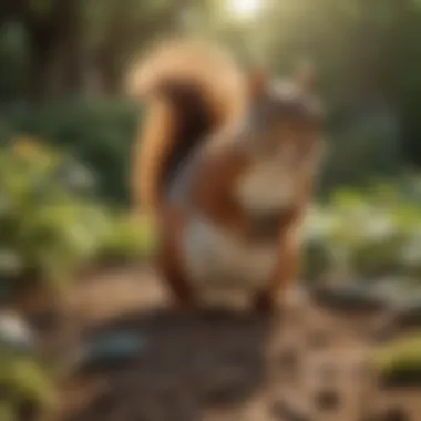 Sustainable Pest Control Practices in Action A thriving garden that showcases effective squirrel management