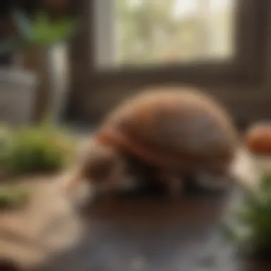 Natural deterrents for rolly pollies displayed in a home setting