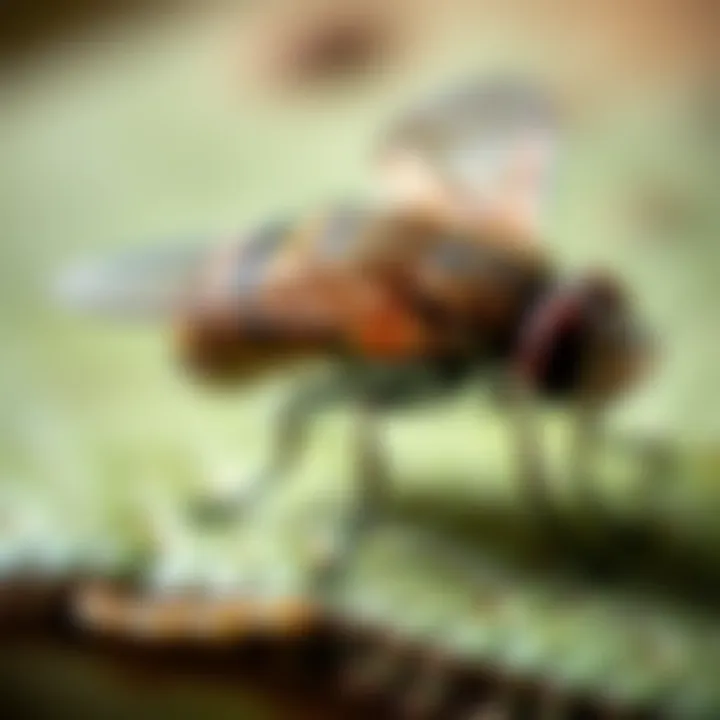 House fly biology illustration