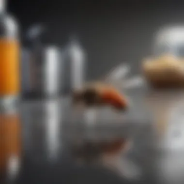 Chemical Approaches to Combat Phorid Flies Chemical solutions for pest elimination on a countertop