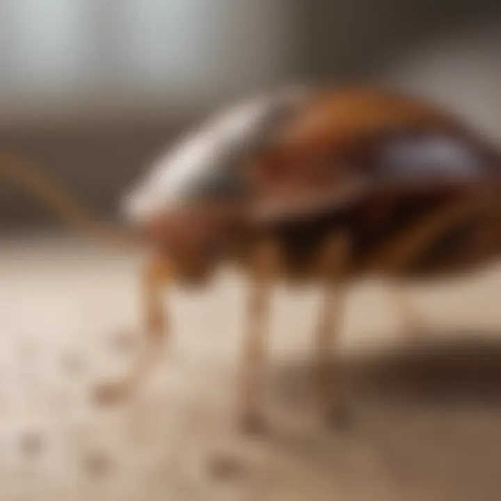 Close-up of a bed bug bomb ready for application