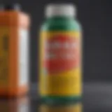 Close-up of Dursban insecticide container