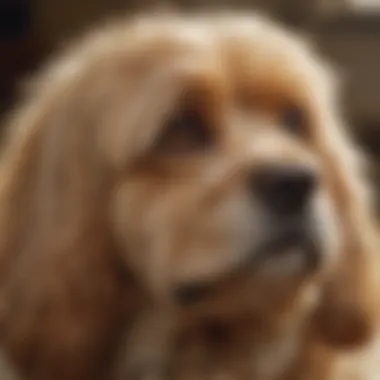 A close-up of a pet being groomed with natural flea treatment products.