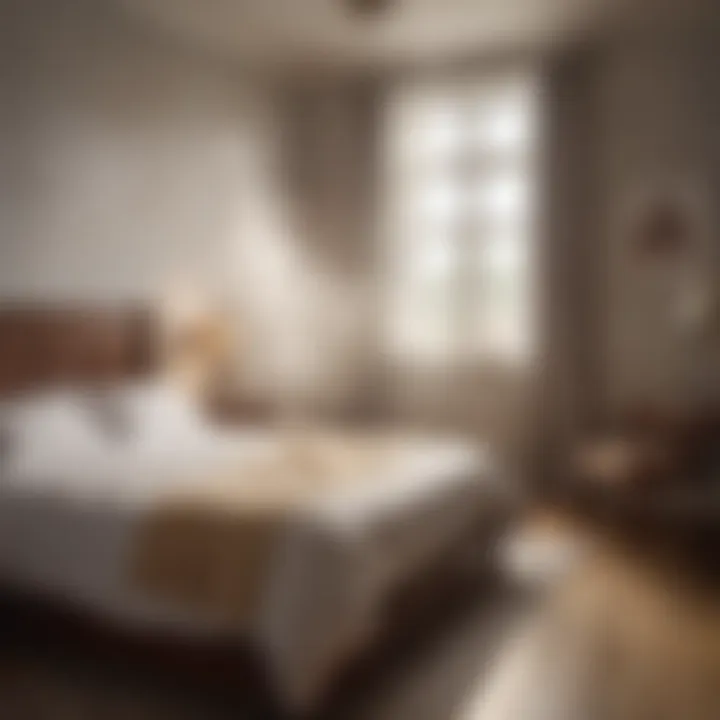 An indoor setting showing a fogger being utilized in a bedroom environment.