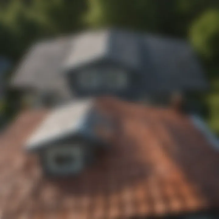 Before and after of a residential roofing job