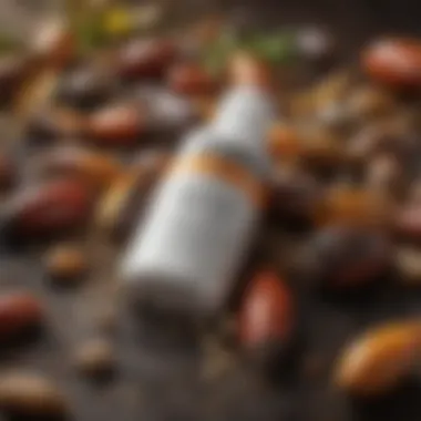 Close-up of active ingredients in roach killer