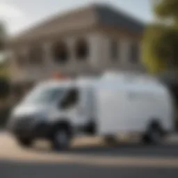 Exterior view of a Hawx Pest Control service vehicle