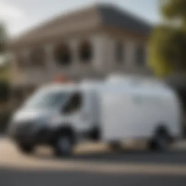 Exterior view of a Hawx Pest Control service vehicle