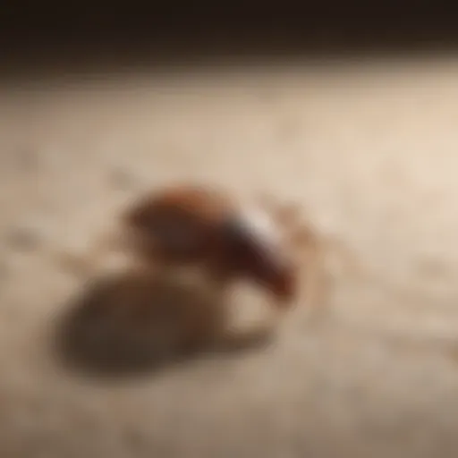 Detailed view of bed bug biology