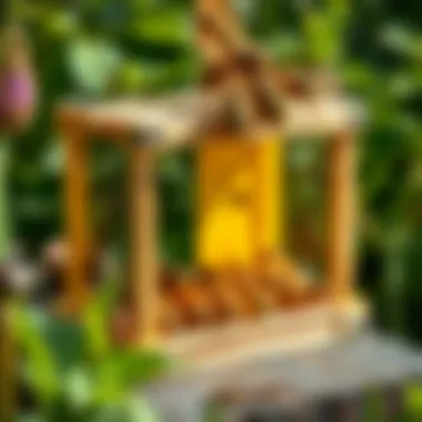 Innovative homemade trap for yellow jacket wasps Homemade trap setup for yellow jackets