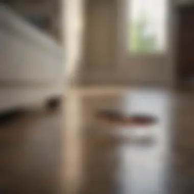 Post-treatment inspection showing a flea-free home.